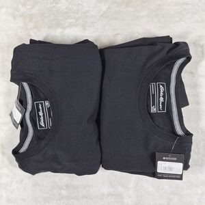 Eddie Bauer Legend Wash T Shirt Men's 2XL Black Crew Neck Tee LOT OF 2 NWT